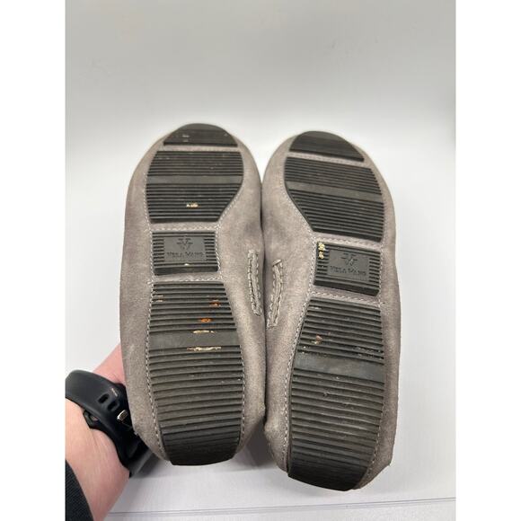 Vera Wang Grey Suede Loafers in Size 7M Made in Italy - Picture 6 of 7